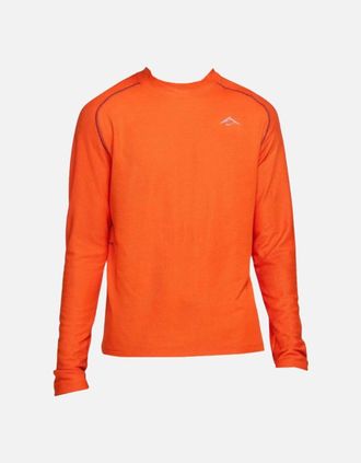 Nike Mens Nike Trail Long Sleeve Orange Running Top - Size: 40