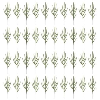 OEM Ramitas De Pino Realistas, 40 Piezas, Follaje Decorativo - Verde
