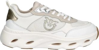 Pinko Pink 09 Sneaker - Dames - Sneakers - Beige - 41 EU - Leer - Schoenen