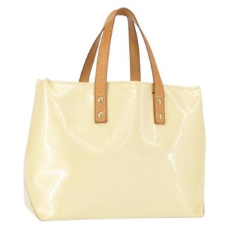 Louis Vuitton Reade Handbag Monogram Vernis Beige Patent_Leather Handbag (Pre-Owned)