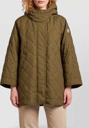 Moncler diamond-quilted puffer cape
