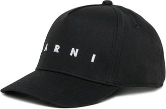 Marni Baseballpet - unisex - Petten - Zwart - L - Katoen - Accessoires