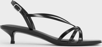 Charles & Keith Strappy Kitten-Heel Sandals