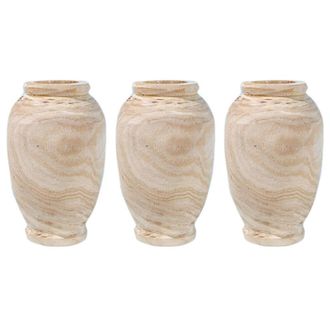 OEM 3 Jarrones De Madera, Decoraci&oacute;n Para Sala De Estar, Mesa De Madera Maciza, Art&iacute;culos Para Flores, Adorno De Botella, Decoraci&oacute;n Del Hogar