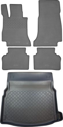 OEM Juego De Alfombrillas De Goma Para Coche Y Maletero Para Mercedes Clase E W213 Limusina/sed&aacute;n (4 Puertas) A Partir De Abril De 2016