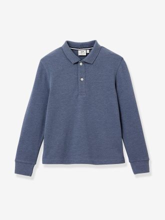 Cyrillus Lang&auml;rmeliges Jungen Poloshirt CYRILLUS, Bio-Baumwolle nachtblau