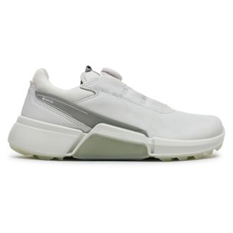 Ecco Ecco Golf Biom H4 108613 Leather Womens Comfort Trainers - White Concrete - Size:UK 5-5.5