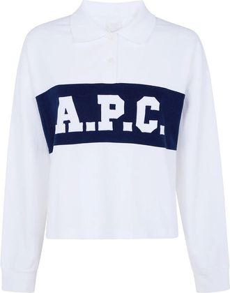 A.P.C. A.p.c., Tops, Dames, Wit, S, Brianne Poloshirt