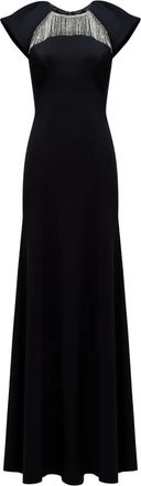 Jenny Packham Sonder verfraaide maxi-jurk - Zwart