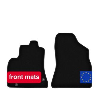 OEM Alfombrillas Para Coche, De Fibra Sint&eacute;tica, Tama&ntilde;o Est&aacute;ndar Para Citro&euml;n Berlingo Ii, Dise&ntilde;o Ligero, F&aacute;cil De Limpiar, Color Negro