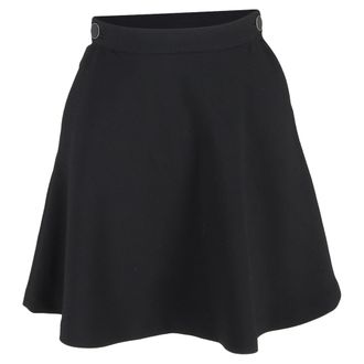 Sandro Sandro A-Line Mini Skirt in Black Polyester