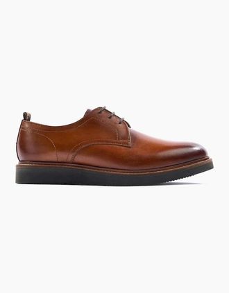 base Mens Base London Roly washed Derby in tan - Brown - Size: 10