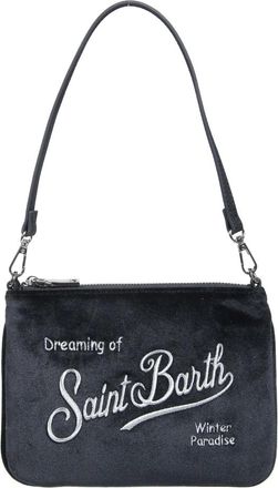 MC2 Saint Barth Pochette Mini Parisienne in Velluto - - Bags - Donna - Nero - ONE SIZE