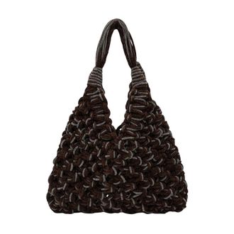 Hibourama Bags Shoulder Bags, female, Brown, Size: ONE SIZE Borsa a Mano Media Vannifique