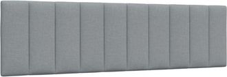 vidaXL Cabecero De Cama Acolchado Tela Gris Claro 180 Cm Vidaxl