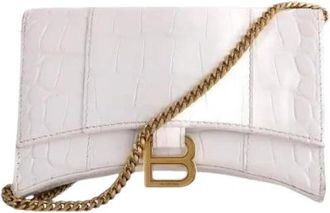 Balenciaga Pre-owned Mini sac - Hourglass - Dames - Vintage Clutch - Wit - ONE Size - Leer - Vintage