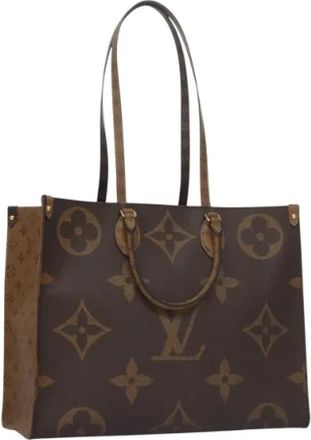 Louis Vuitton Tweedehands Canvas Louis Vuitton tassen - Dames - Vintage Shopper - Bruin - ONE Size - Vintage