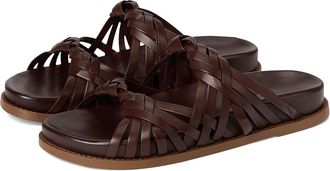 Schutz Tara Sporty Womens Sandals Chestnut Brown : 10.5 M, Leather