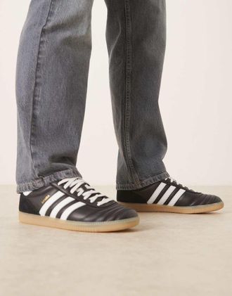 adidas Originals Samba JP - Sneakers nere e bianche-Nero