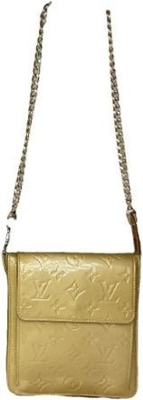 Louis Vuitton Pre-owned Vintage Cross Body Bag - Dames - Vintage Schoudertas - Geel - ONE Size - Leer - Vintage