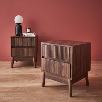 Sweeek Set Di 2 Comodini Con 2 Cassetti