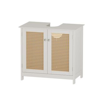 Vicco Mueble Bajo Lavabo Rosario, Blanco, 60 X 58 Cm Con 2 Puertas