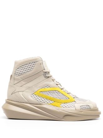 Alyx Sneakers alte con design inserti - Marrone