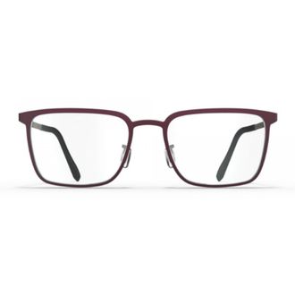 Blackfin Bf1084 Dover Rectangular Burgundy Eyeglasses with Adjustable Nose Pads