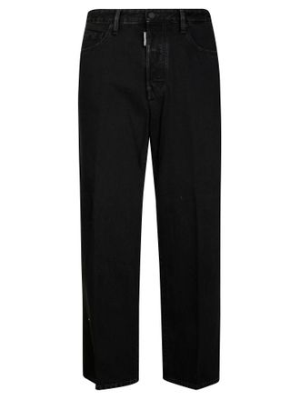 Dsquared2 Straight-Leg Black Pants With Five Pockets