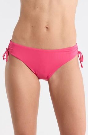 Roxy Beach Classics Side Tie Hipster Bikini Bottoms in Paradise Pink at Nordstrom Rack, Size X-Large