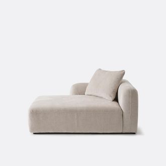 La Redoute Interieurs Linker longchairelement, voor modulaire bank, in jacquard chenille, AMAD