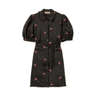 Twinset Shirt Dresses, female, Black, Size: S Shirt Dress