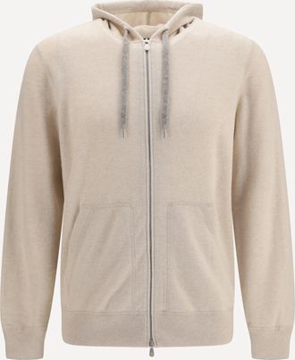 Brunello Cucinelli Felpa con zip in cashemire Man XL