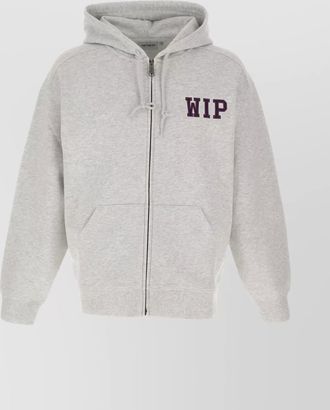 Carhartt Work in Progress hooded sweatshirt with front pockets and ribbed cuffs