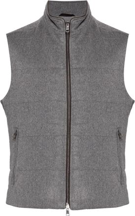 N.Peal Belgravia gilet - men - Cashmere/Cashmere/Cotton - S - Grey
