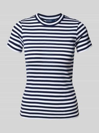 Polo Ralph Lauren Slim Fit T-Shirt aus reiner Baumwolle mit Rundhalsauschnitt in Marine, Gr&ouml;&szlig;e XL