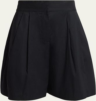 Proenza Schouler Clio Pleated Shorts in Poplin