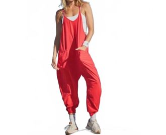 Free People Hot Shot Onesie In Winterberry