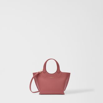 Furla Thelma Borsa Shopping Rosewood Rosa Pelle Di Vitello Andromeda Donna