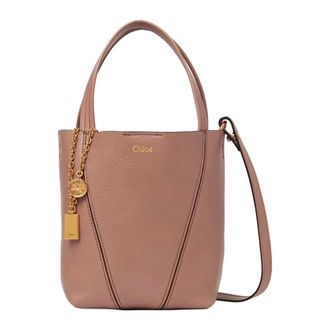 Chlo&eacute; Small Spin Tote - Dames - Tassen - Roze - Maat: ONE Size Leer