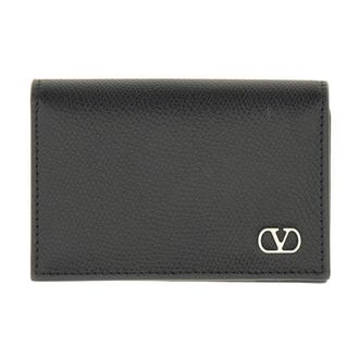 Valentino Garavani VLogo Signature Business Card Case - male - Valentino Garavani - Wallets & Cardholders - Black - ONE SIZE - Accessories