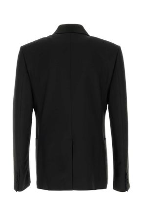 Alexander McQueen Mens Black Wool Blend Blazer Giacche E Gilet Jacket