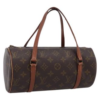 Louis Vuitton Papillon Monogram Canvas Brown Canvas Handbag (Pre-Owned)