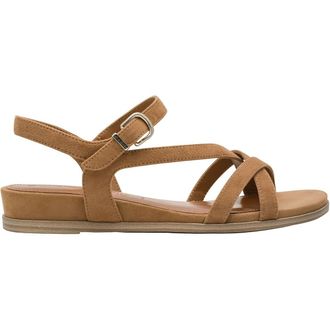 Tamaris Sandalen met sleehak, in leer