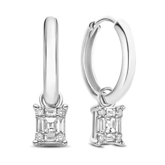 Isabel Bernard De la Paix Maxime Diamant Oorstekers - Dames - Oorbellen - Grijs - ONE Size - Accessoires