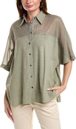 Brunello Cucinelli Linen-Blend Shirt