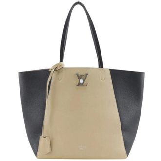 Louis Vuitton Pre-owned Lockme Cabas Calf Tote Bag - Pre-owned - Mujer - Beige - ONE SIZE
