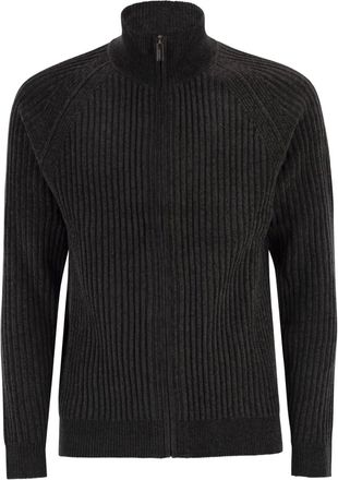 Roberto Ricci Design Cardigan Velvet Rave con zip - Grigio