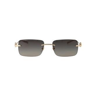 Gucci Stijlvolle zonnebril met Gg 1703S 005 model - Heren - Zonnebrillen - Geel - 55 MM - Accessoires