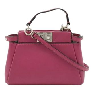 Fendi Pre-owned Mini Bags, female, Purple, Size: ONE SIZE Pre-owned Mini Shoulder Bag